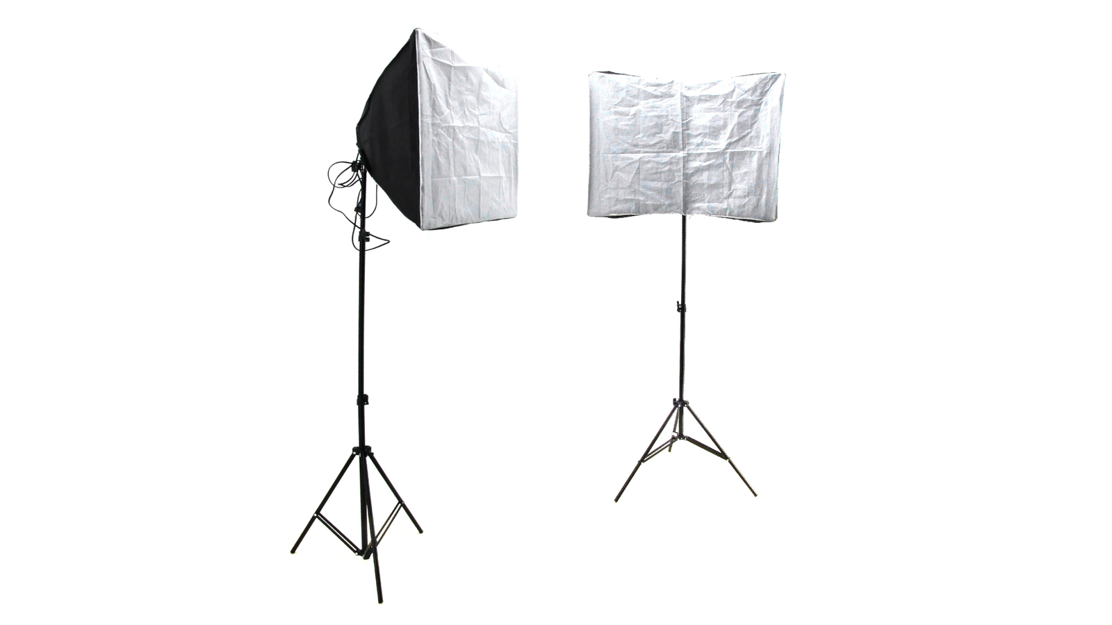 2xSoftboxen Fotostudio 19 11/16×27 5/8in Set Studio Lamp 8x85W Energy saving