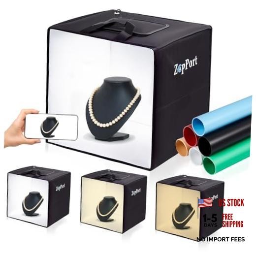 Photo Light Box Photography – Photo Studio Lightbox with 120 LED Lights 16″x16″