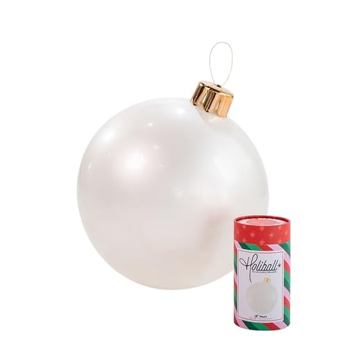 Inflatable Holiday Ornament – Ultimate Indoor/Outdoor 18 in. Pearl White