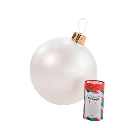 Inflatable Holiday Ornament – Ultimate Indoor/Outdoor 18 in. Pearl White