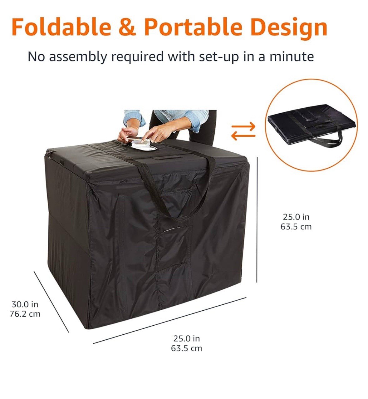AmazonBasics Portable Foldable Photo Studio Box With Led Light. 25x30x25 Inches