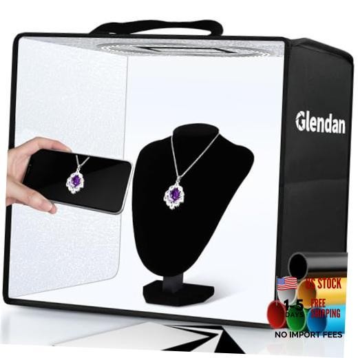 Portable Photo Studio Light Box,12″x12″ Professional Dimmable 12*12 Inch