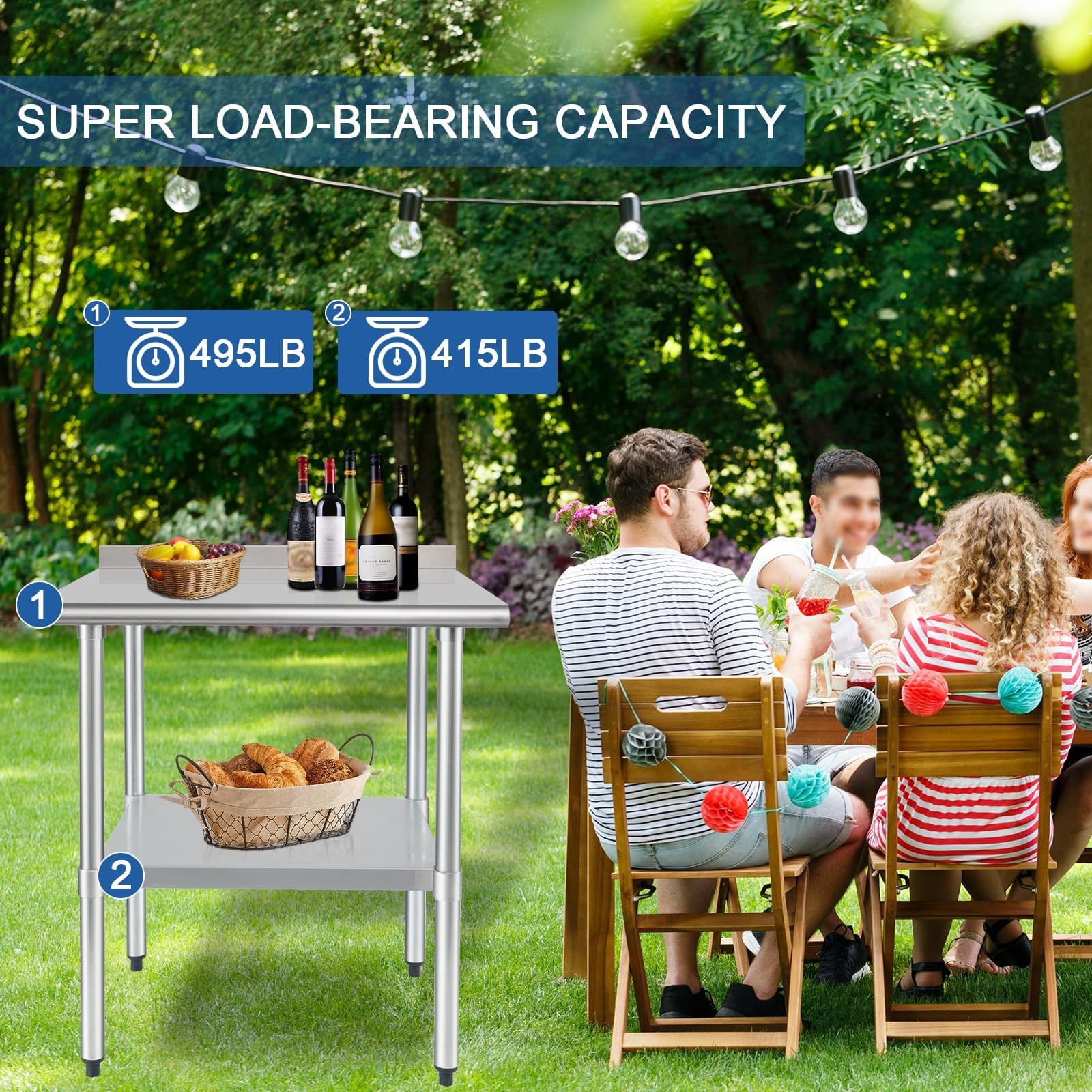 Stainless Steel Table For 24 X 30In Derro