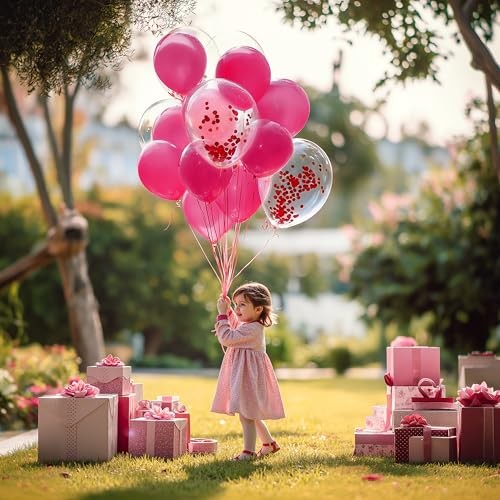 338 Pcs Valentine’s Day Balloon Arch Set, Red White and Pink Balloons with