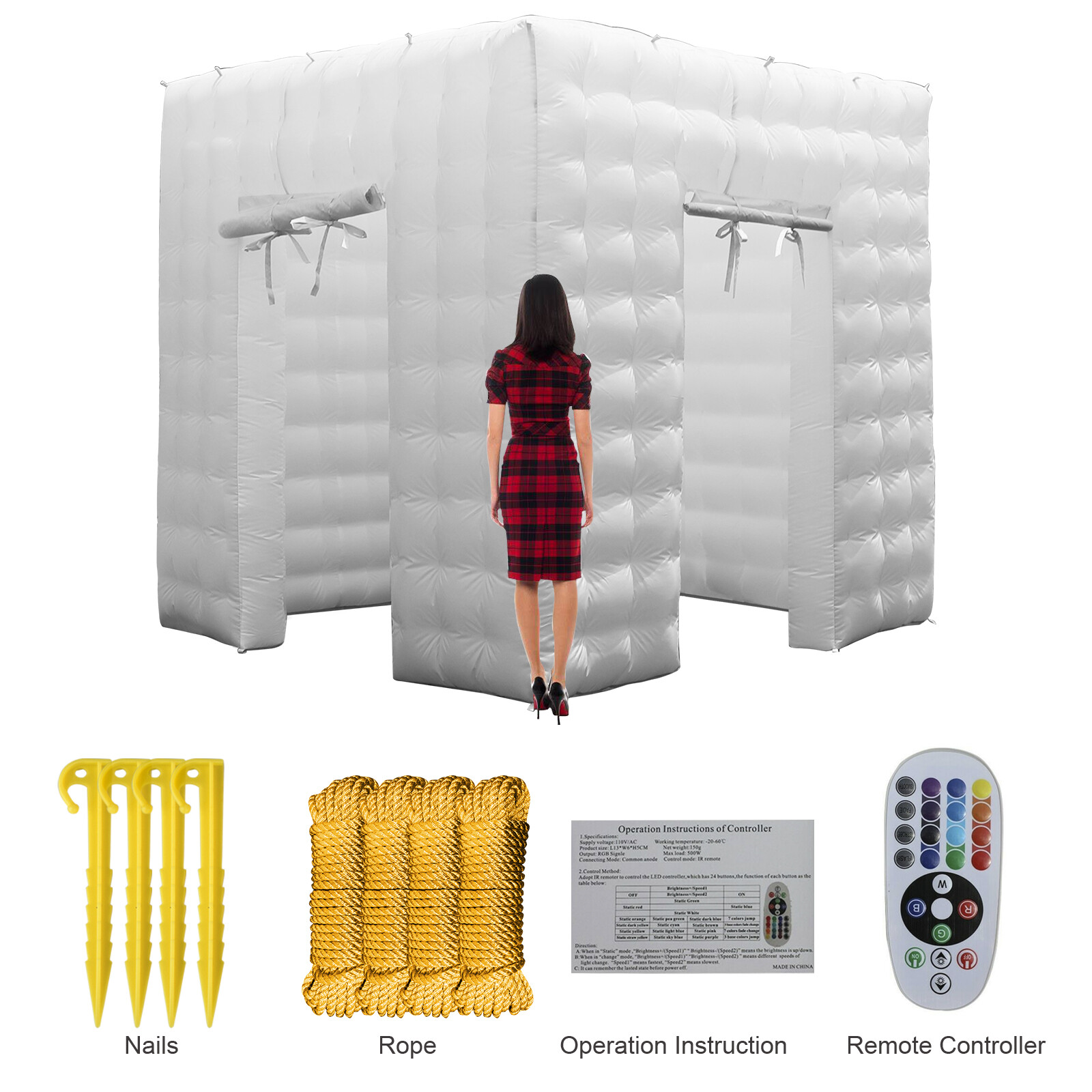 𝟖.𝟐𝐟𝐭 Portable Inflatable Photo Booth Enclosure for Wedding Party Events