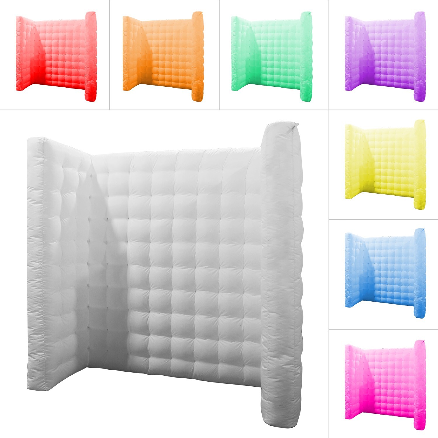 Inflatable photo booth wall background frame with LED for Party