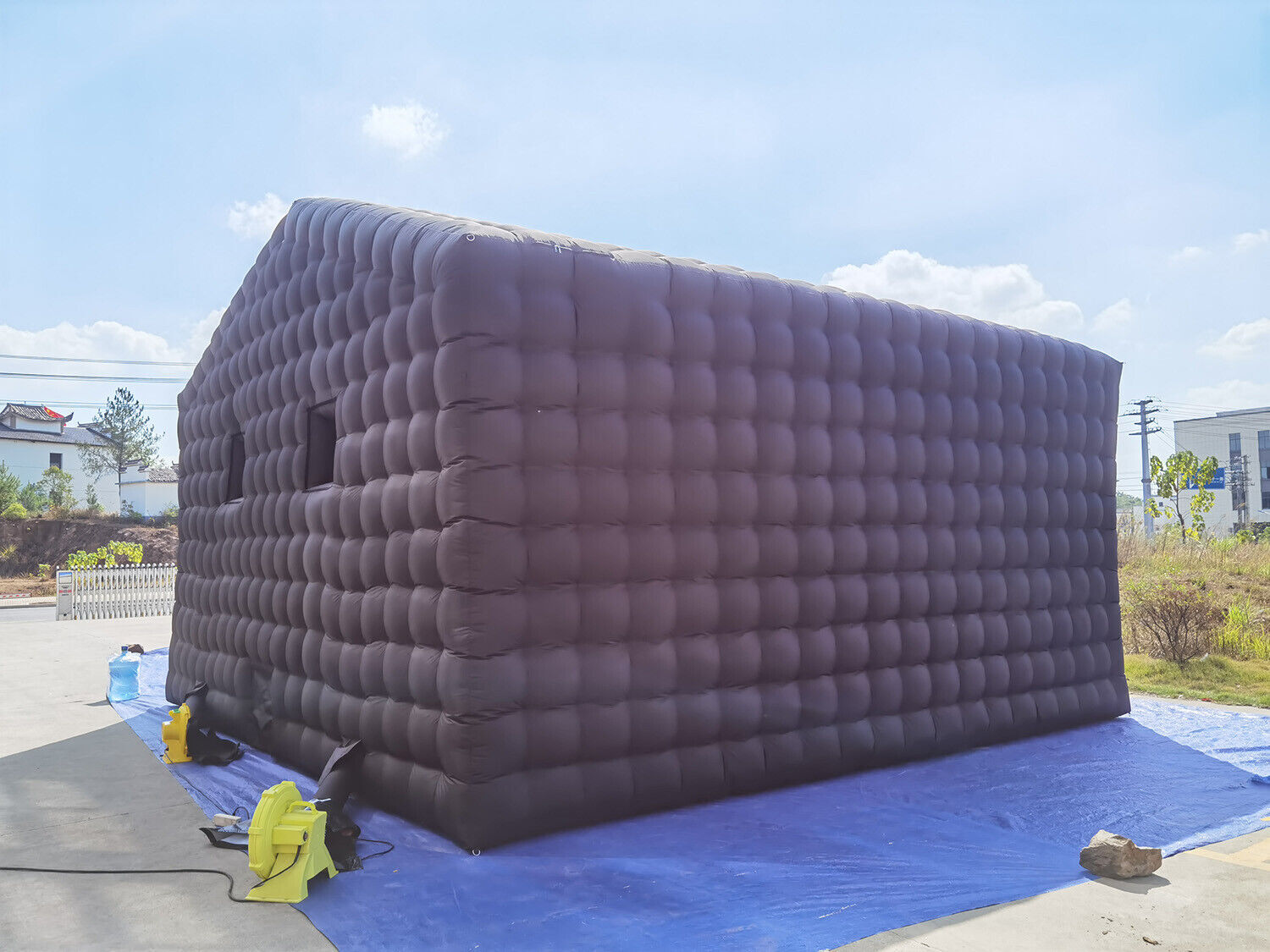 20FT Black Portable Inflatable Night Club Disco Mobile Inflatable Party Tent