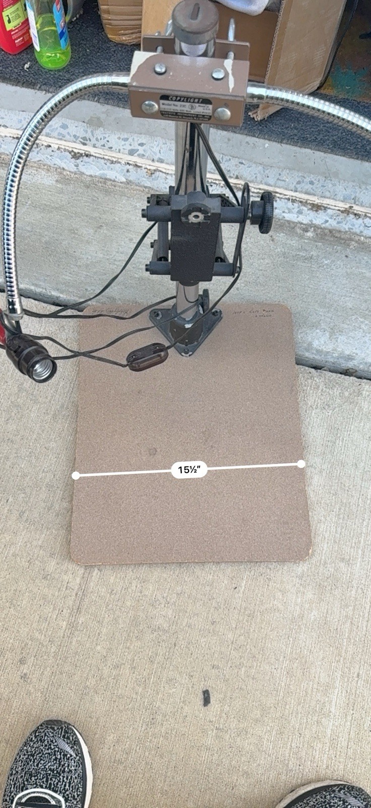 TESTRITE CS-2 COPYSTAND Model 23c COPYLIGHT – Photo Lighting Enlargement Stand