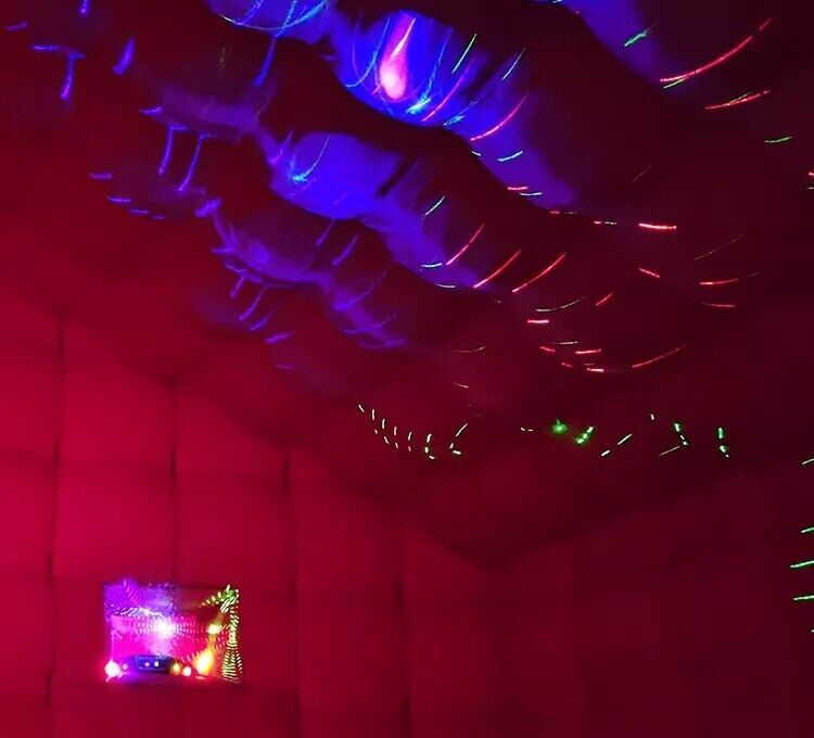 20FT Black Portable Inflatable Night Club Disco Mobile Inflatable Party Tent