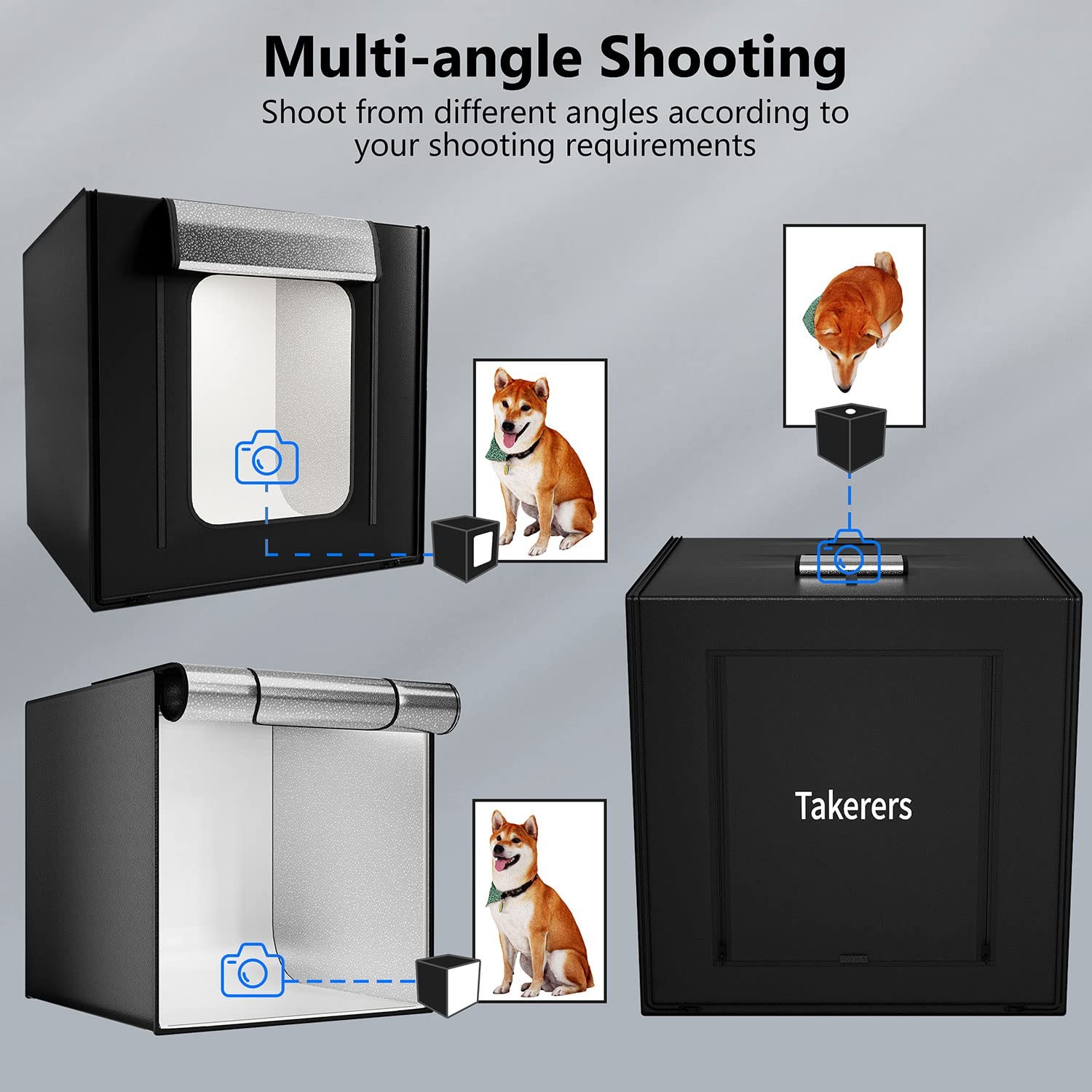 Photo Studio Light Box for Photography: Takerers 32×32 Inch 32*32 Inch, Black