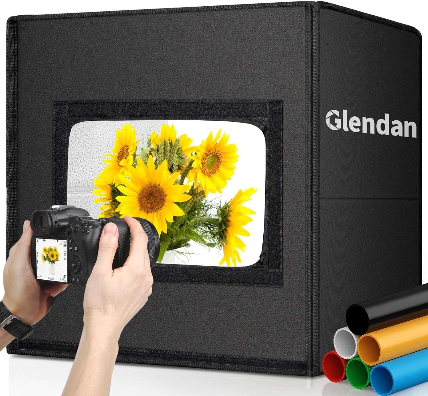 Glendan Light Box 16*16 Inch, Black, White, Blue, Orange, Red, Yellow