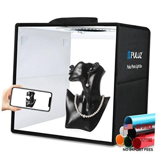 Light Box Photography, 12″x12″ Professional Dimmable Black-30cm Studio Box
