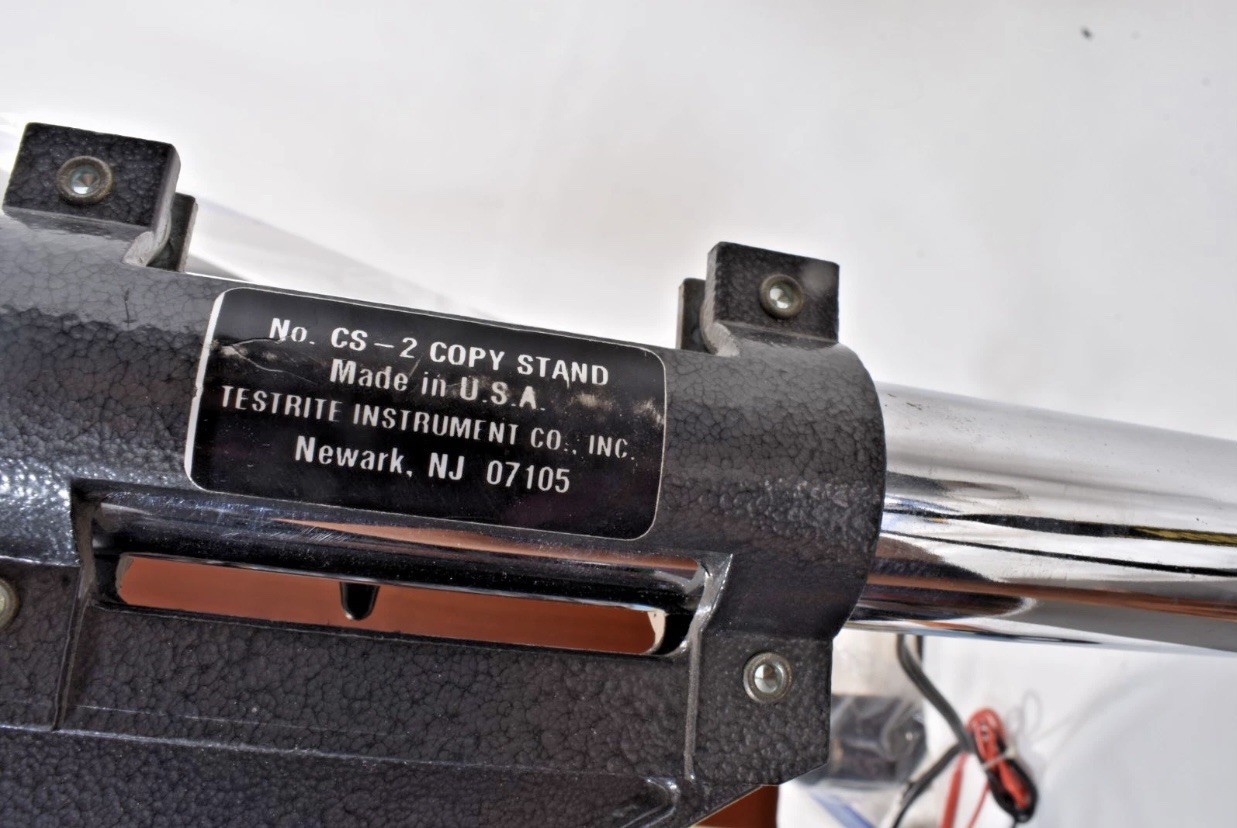 TESTRITE CS-2 COPYSTAND Model 23c COPYLIGHT – Photo Lighting Enlargement Stand