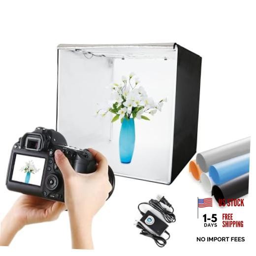 Light Box Photography 16″x16″, Professional Dimmable Photo Studio 16*16 Inch