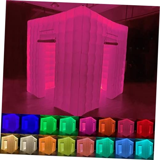 Inflatable Photo Booth Enclosure, 8.2 x 8.2ft Portable 16 8.2×8.2FT White Cube