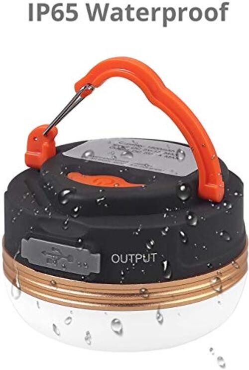 LED Camping Lantern, Rechargeable Portable Tent Light, 300LM,3 Light 2