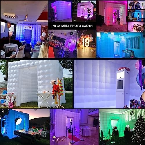 Inflatable Photo Booth Enclosure, 8.2 x 8.2ft Portable 16 8.2×8.2FT White Cube
