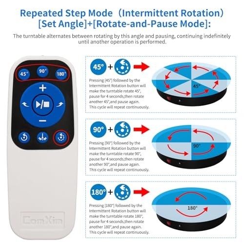 Motorized Electric Rotating Display Stand 360° Turntable for Photography & Exhib