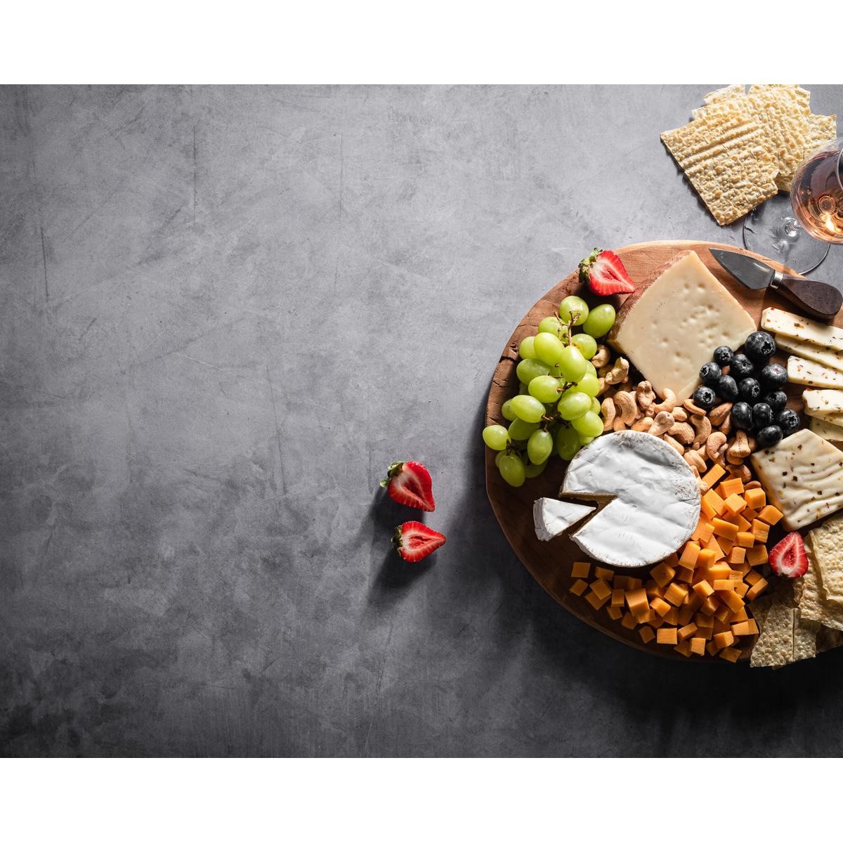 V-FLAT WORLD Duo Board – 30×40″ Double Sided Surface Board, Iced Concrete/Midnig