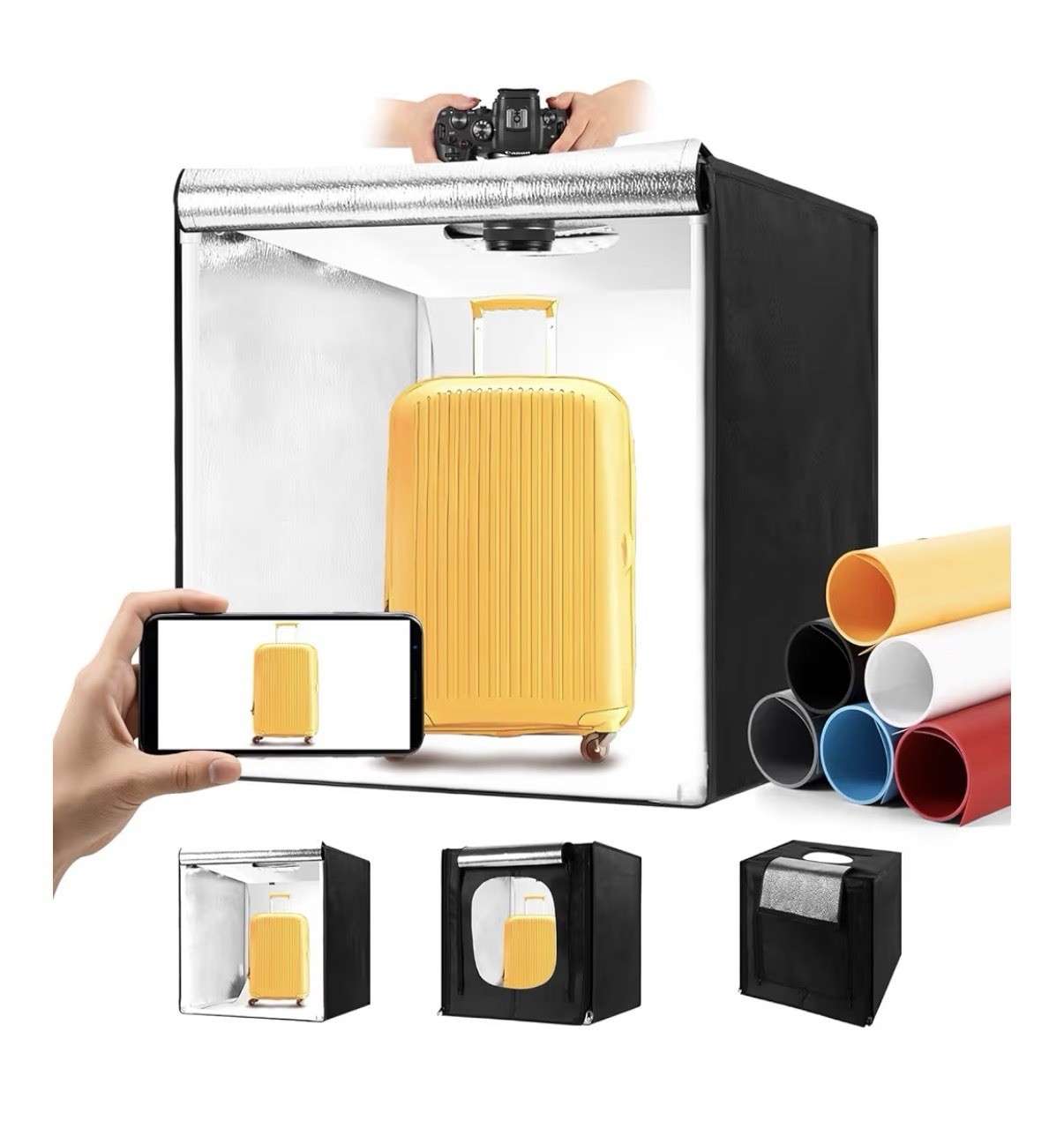Photo Light Box 24” x 24” – LED Studio Lighting Kit