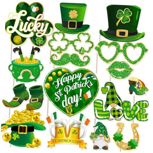 St Patricks Day Decorations Photo Booth Props, St Patricks Day St Patricks-b