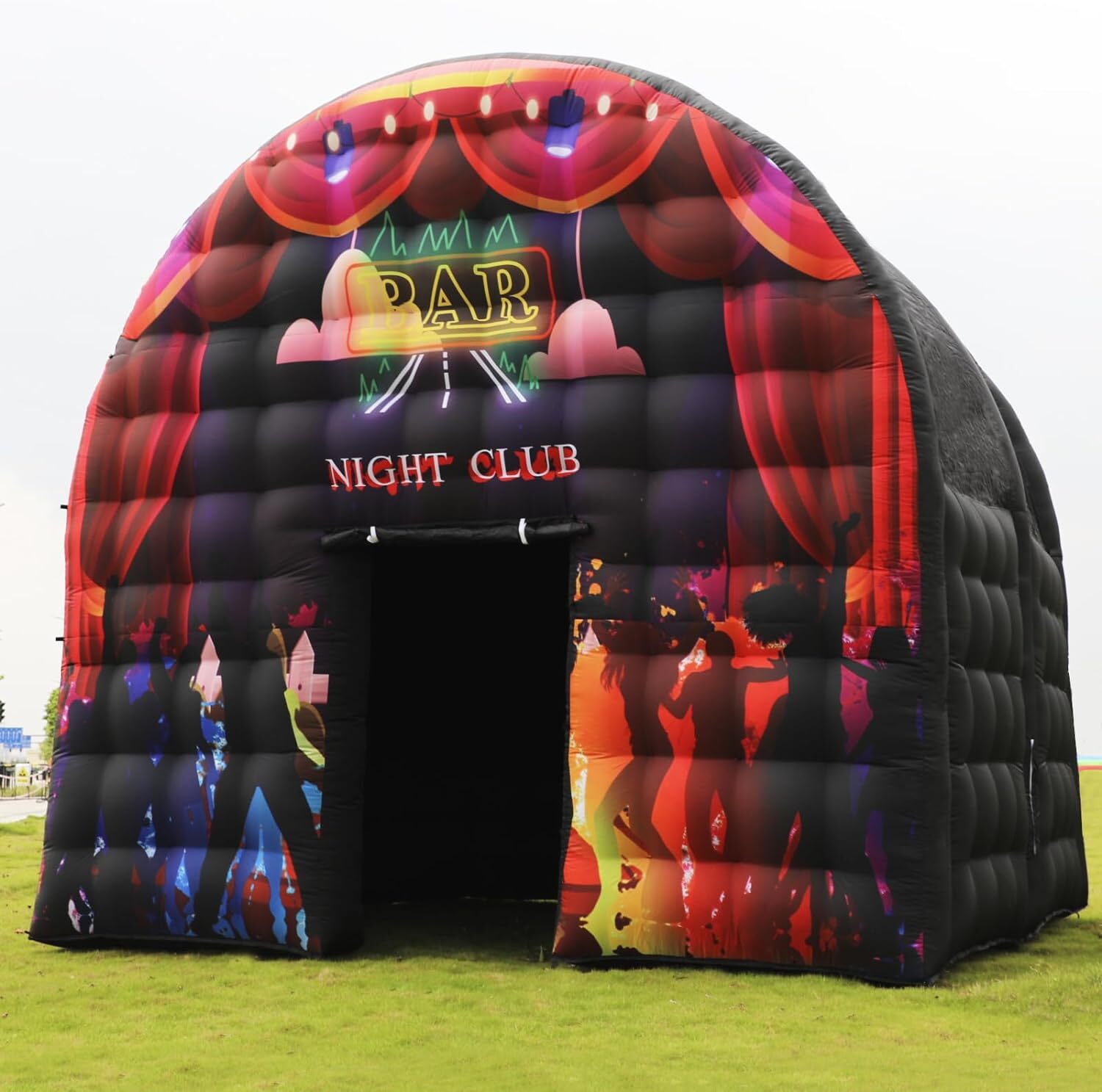 US STOCK Portable Inflatable Night Club Disco Square Gazebo Party Tent For Party