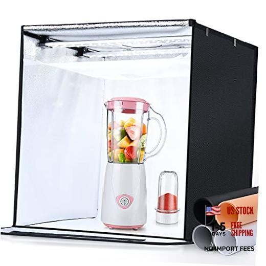Photo Light Box Portable Lighting Tent Kit Brightness Adjustable 20x20x20 inch