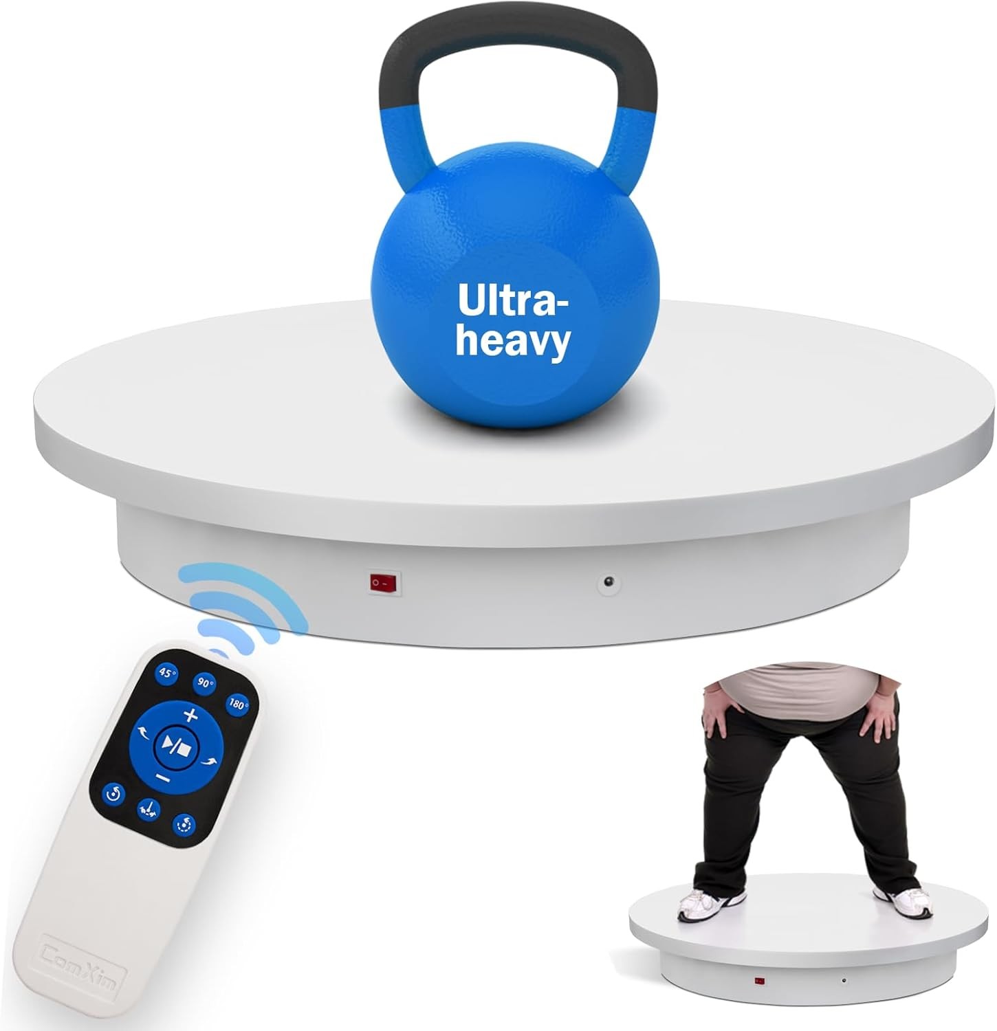 Photography Turntable 23.6in Motorized 500lbs Load
