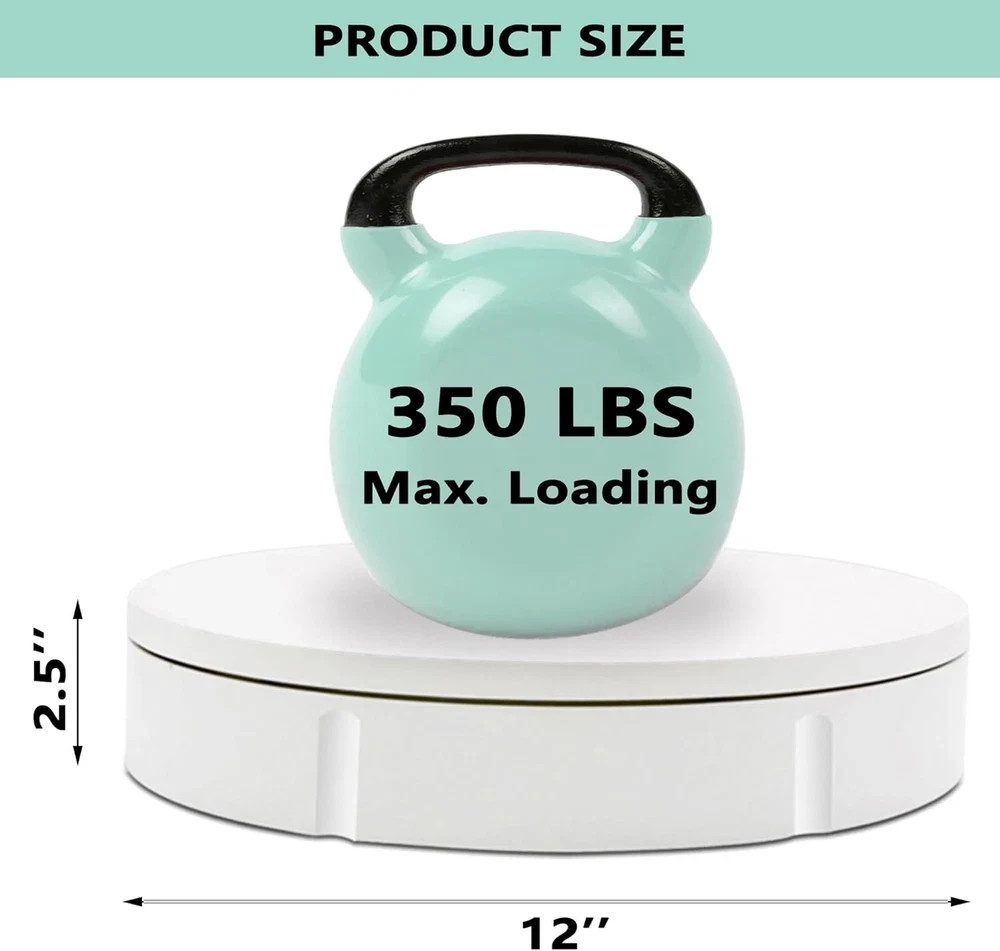 Rotating Display Stand 350Lbs Capacity, 360 Degree Rotating Turntable 12 Inch, T