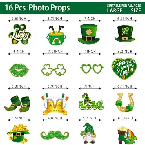 St Patricks Day Decorations Photo Booth Props, St Patricks Day St Patricks-b
