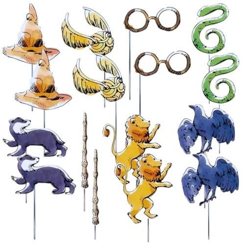 Harry Potter Multicolor (8 Pc) | Perfect For Magic Themed Photo Booth Props