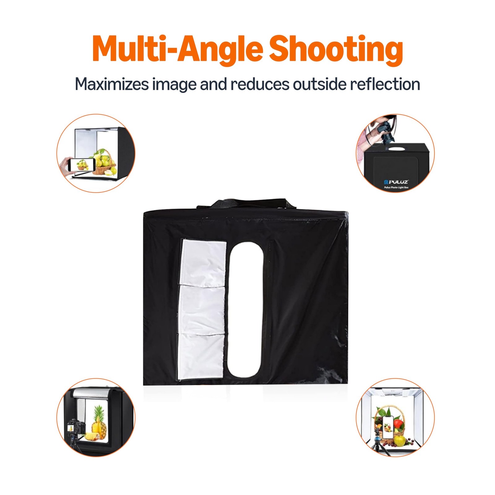 Amazon Basics Portable Foldable Photo Studio Box with LED Lights for Product …