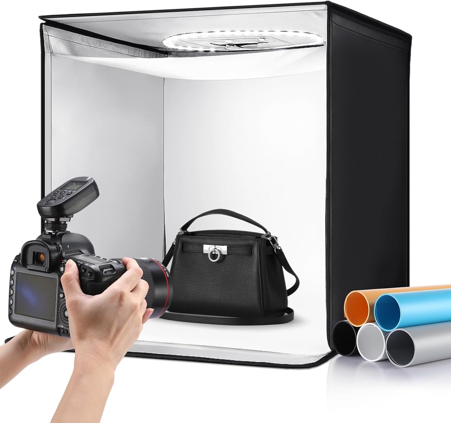 16in LED Photo Studio Light Box Portable Folding Photography Shooting Tent Kit ⭐