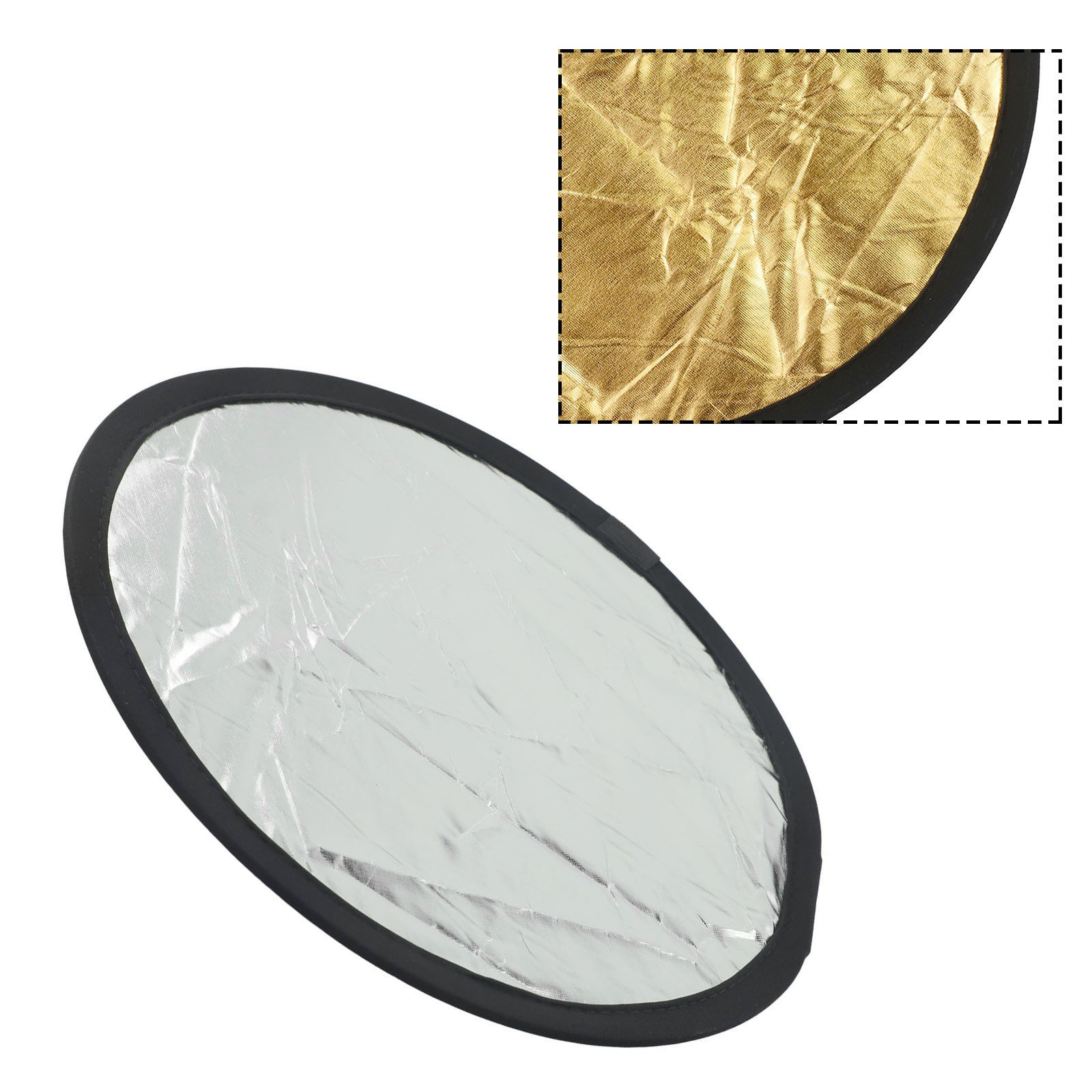 Handheld Multifolding Reflective Plate for Photography Gold Silver Edition